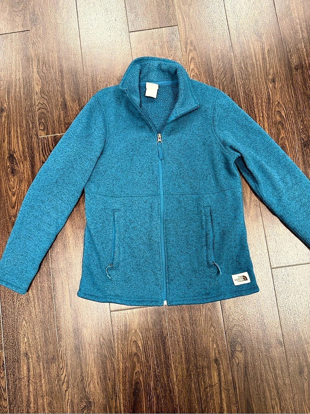 The North Face Women's Blue Fleece Full-Zip Jacket Size Medium